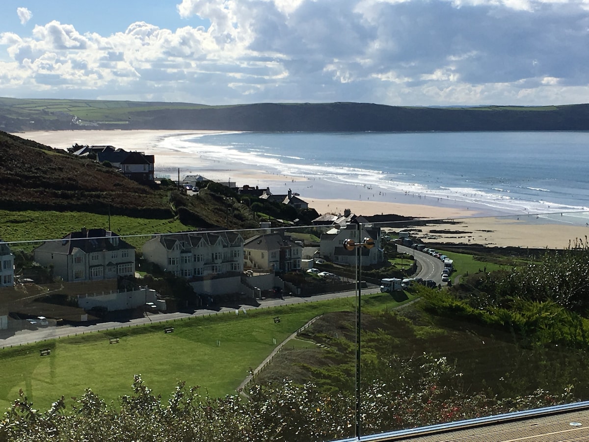 Woolacombe | 4 bedroom sea view home | large deck
