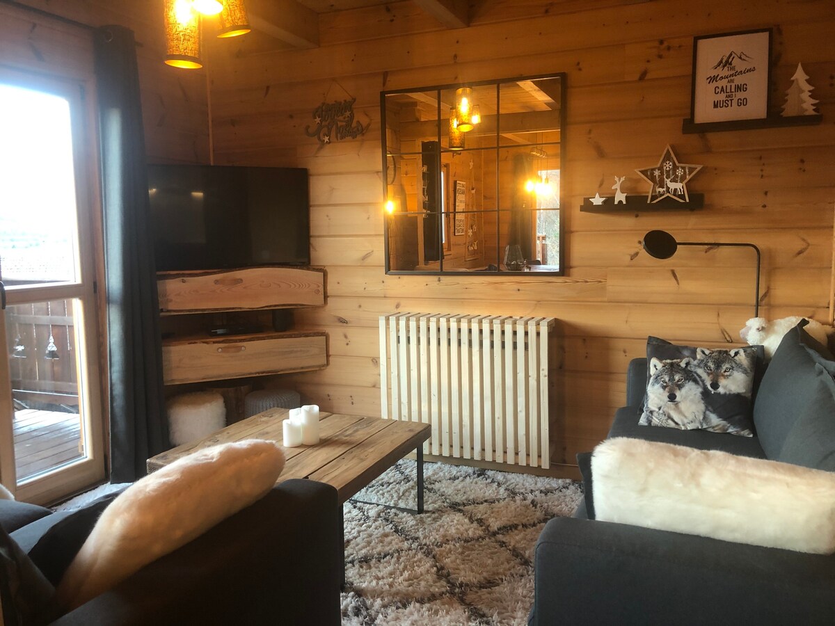 La Joue du Loup-2客房的小屋-靠近滑雪缆车