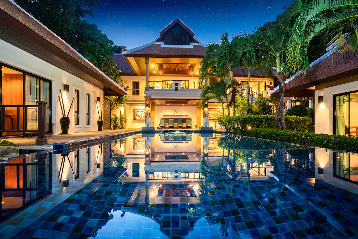 1350㎡ Gated Private Royal Pool Beach Villa 4 bdrs