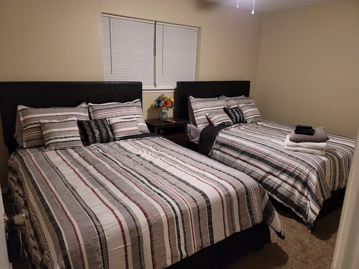舒适温馨的住宿体验，配备无线网络和2张标准双人床