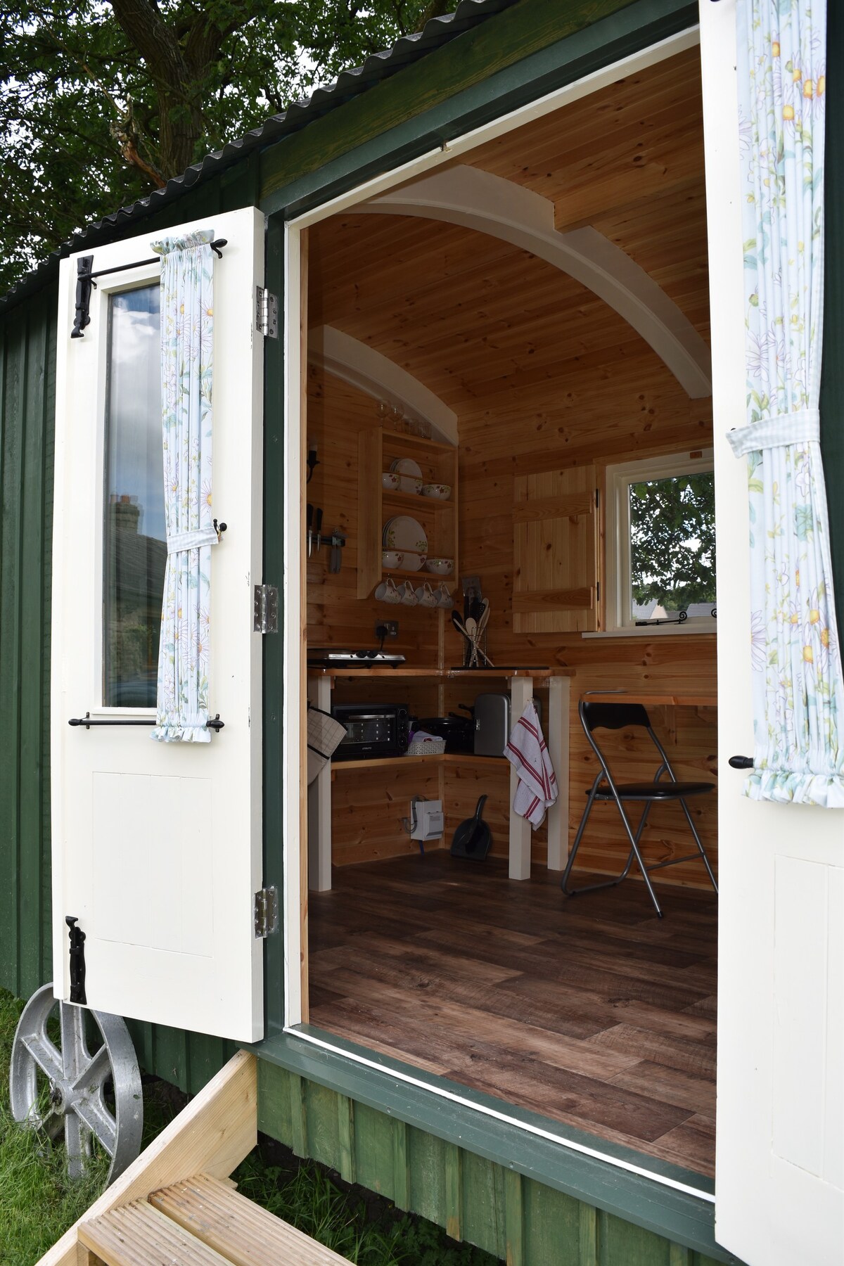 Swallow Bank Shepherds Huts, High Peak. Hut. Hut 2