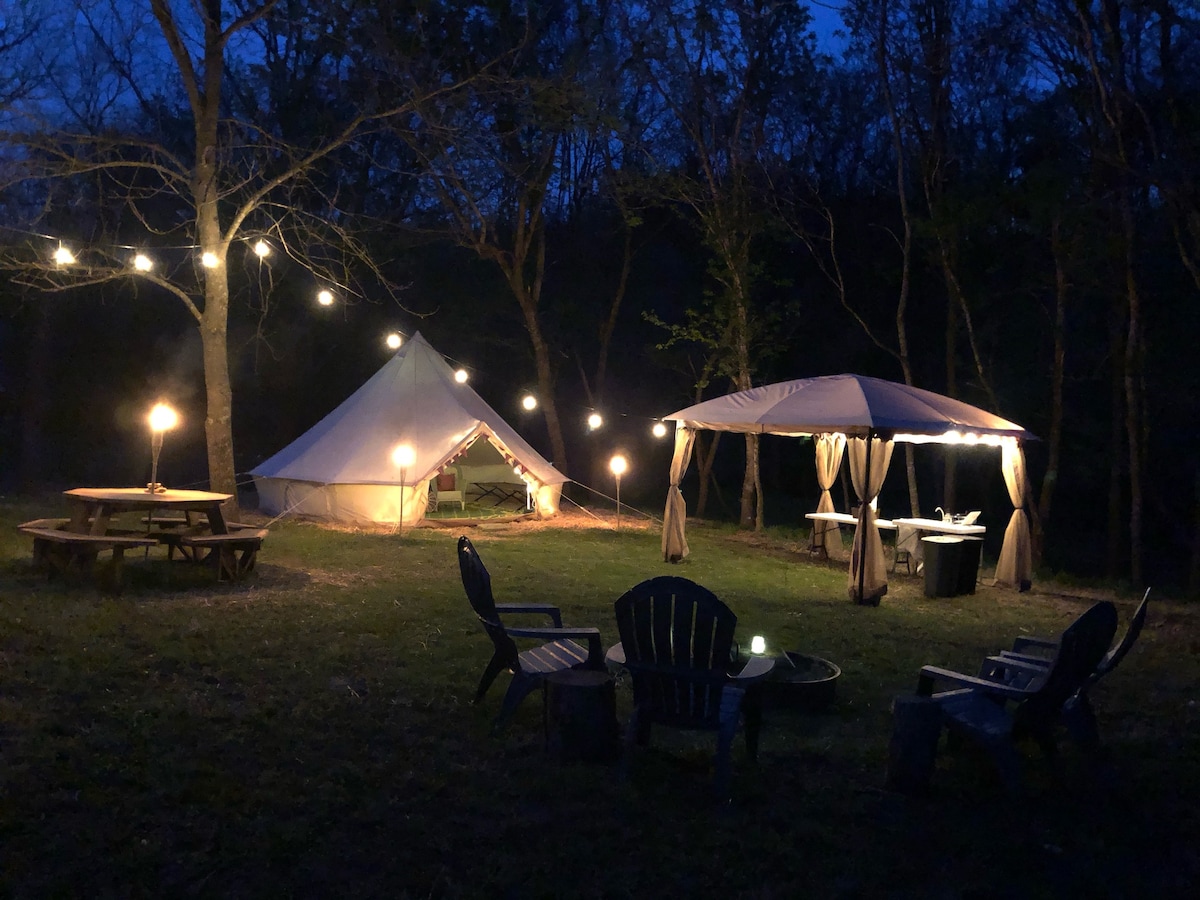 Riverfront Camps w/ 20ft. Bell Tent (Sun)