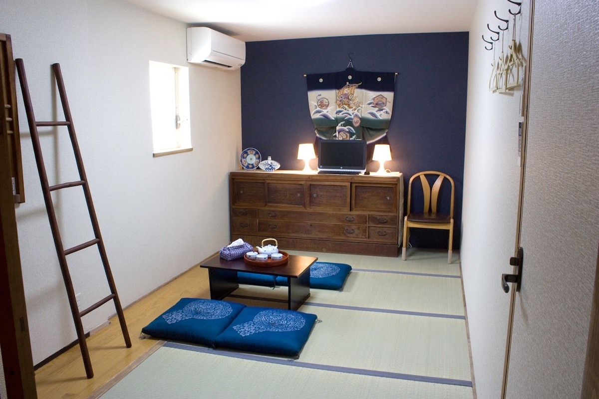【独立房间榻榻米2】日式房间最多可入住2人和歌山城堡温泉自行车租赁免费无线网络