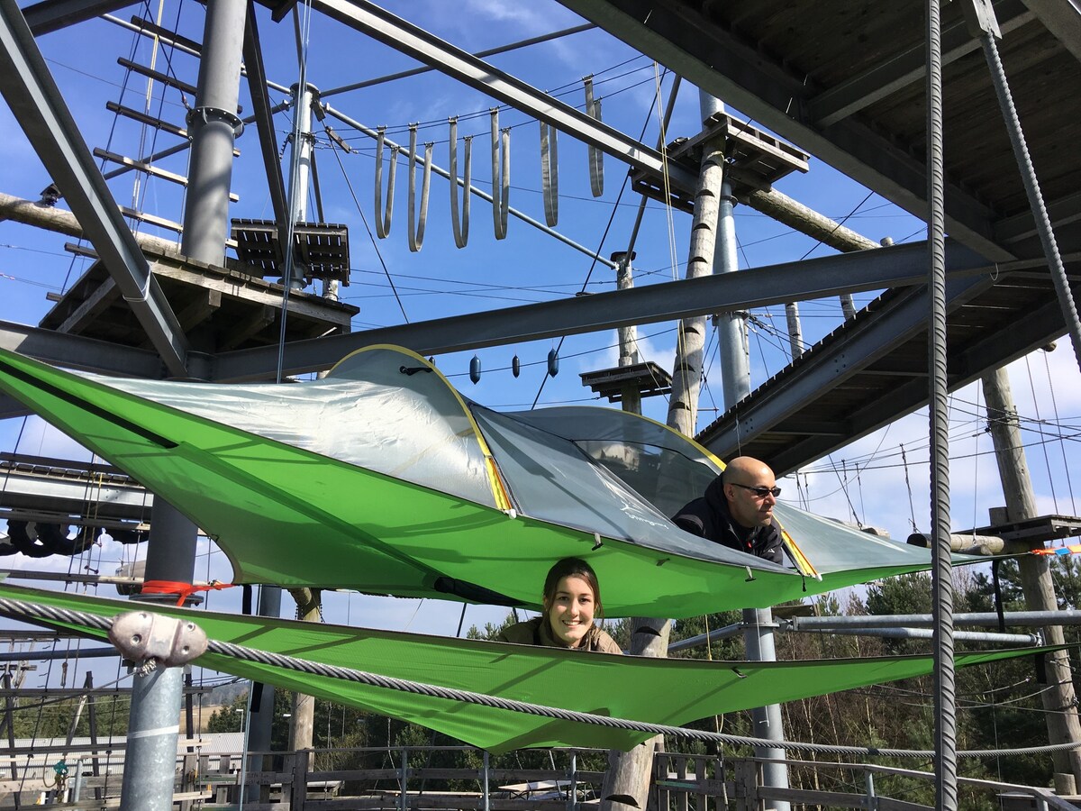 Übernachten im Kletterpark für 2 Personen