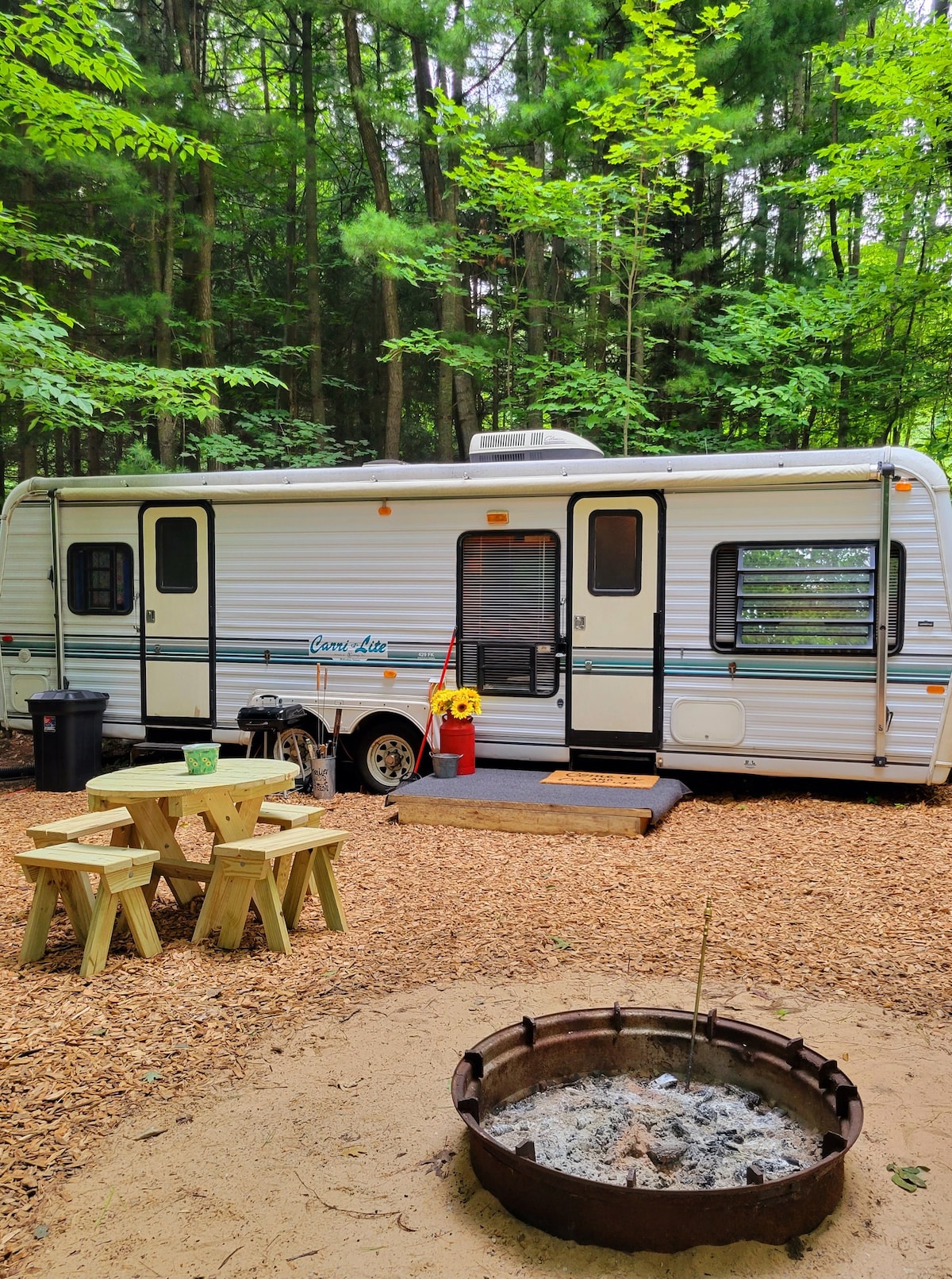 RV on Private Campsite "A", Near Silver Lake MI