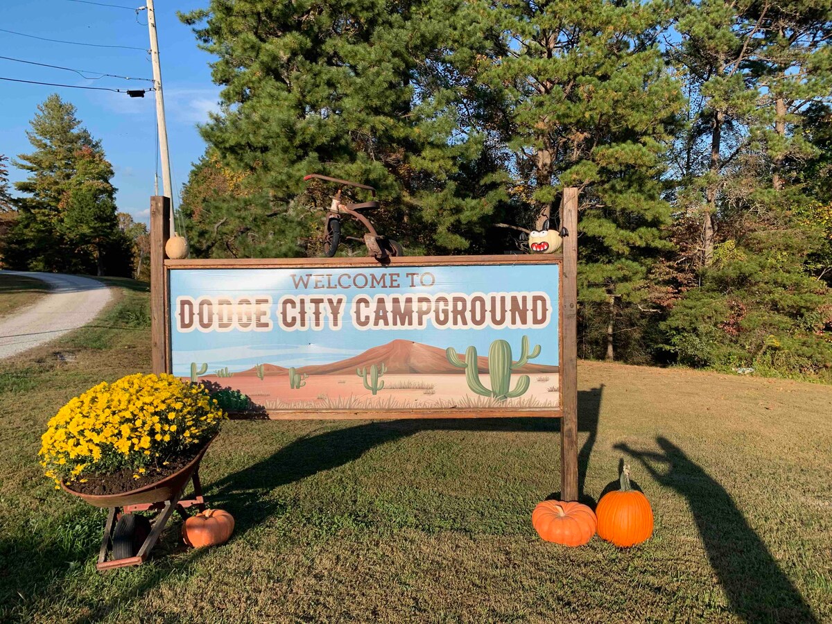 Campsite at Dodge City Campground