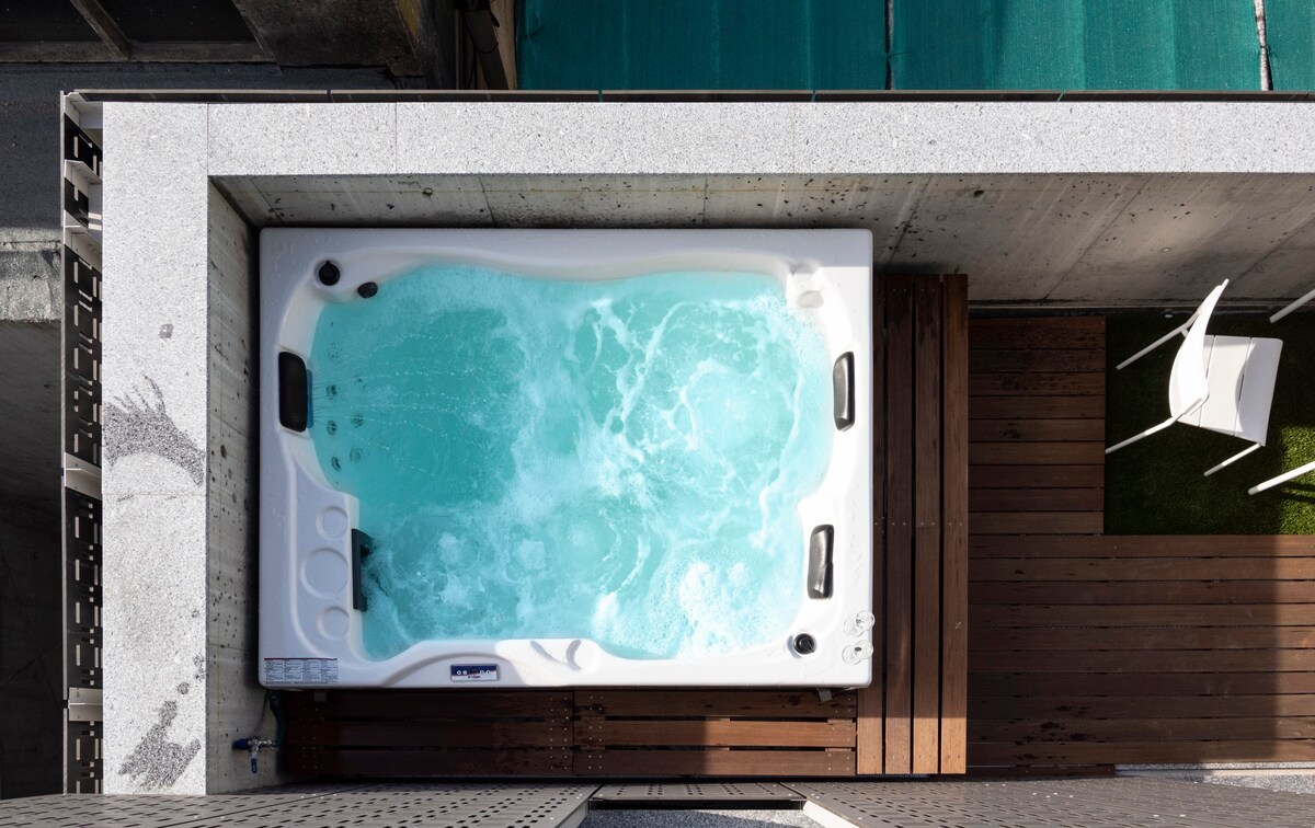 PortoSoul Trindade 05 -私人露台和按摩浴缸