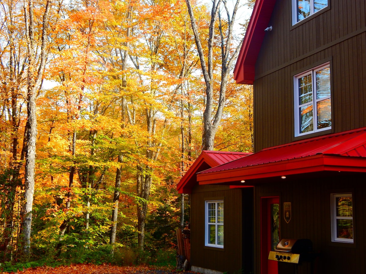 Red Rooftop Chalet