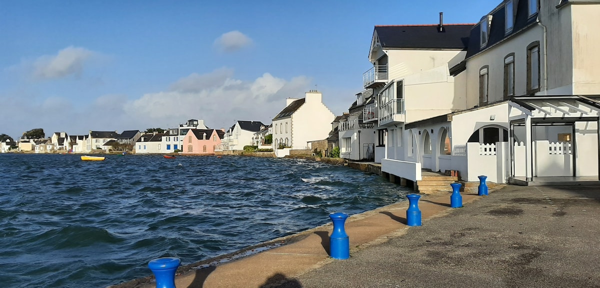 Appartement cosy, vue sur mer, à l'Ile Tudy