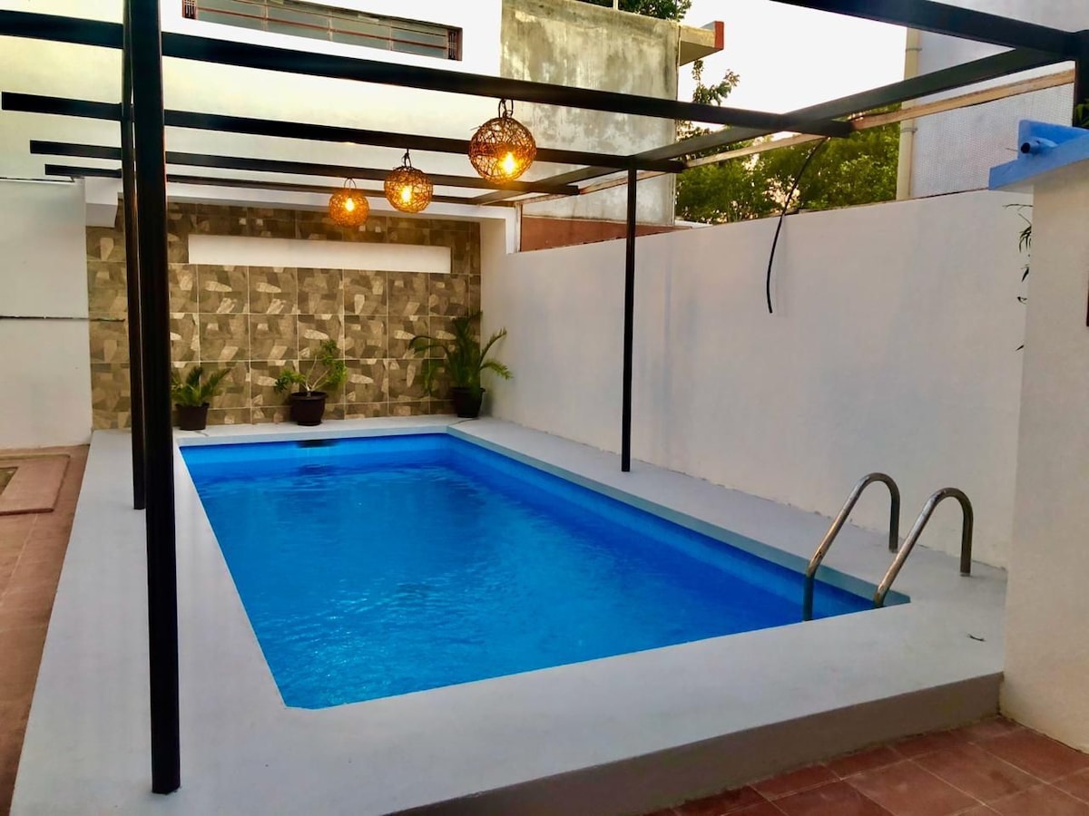 Casa Aura绝佳位置、游泳池、5间客房