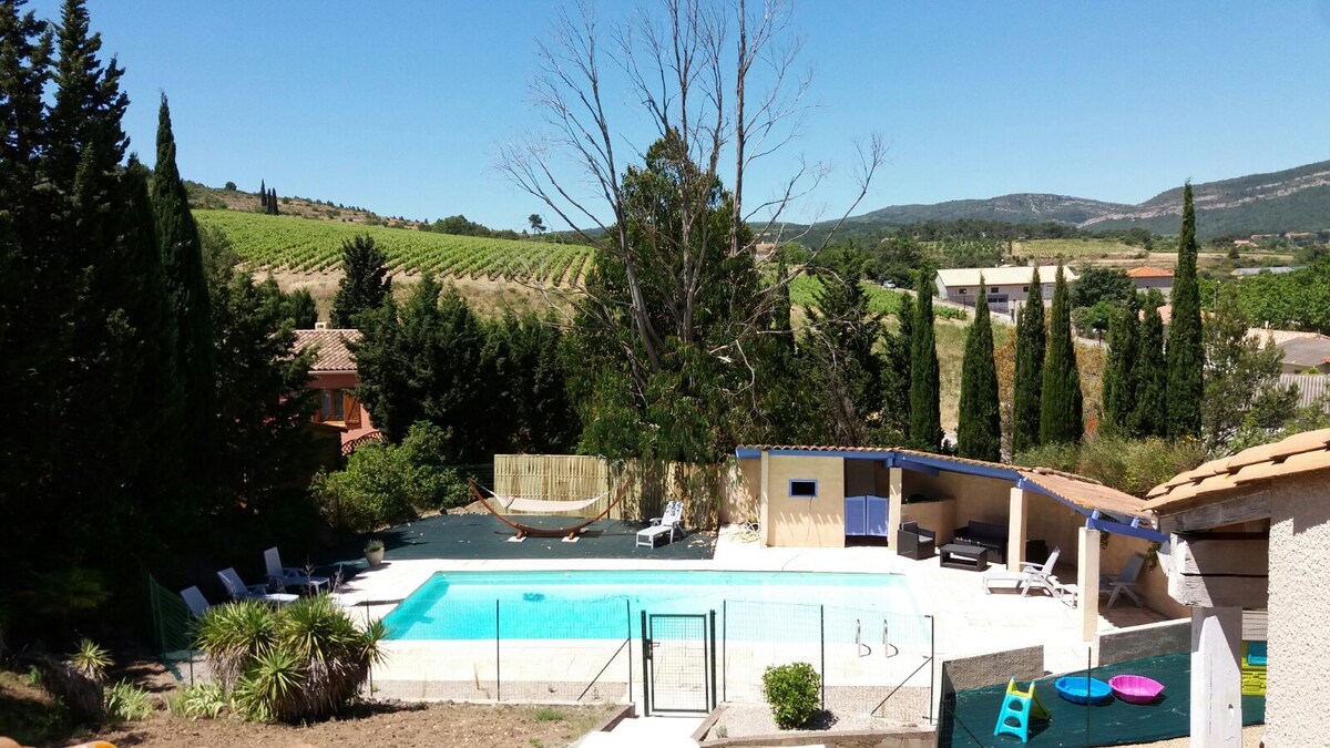 Occitanie propriété pour 8-10 pers grande piscine