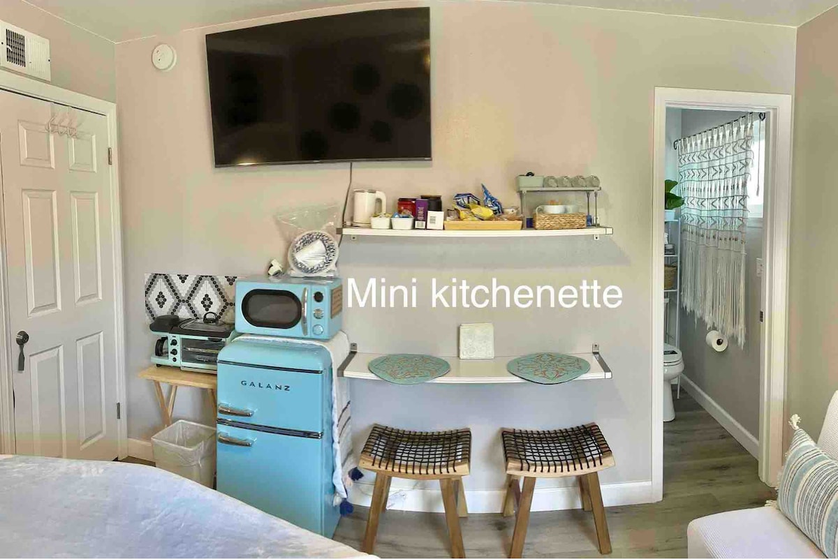 BLUE mini suite w prvt entrance & great amenities
