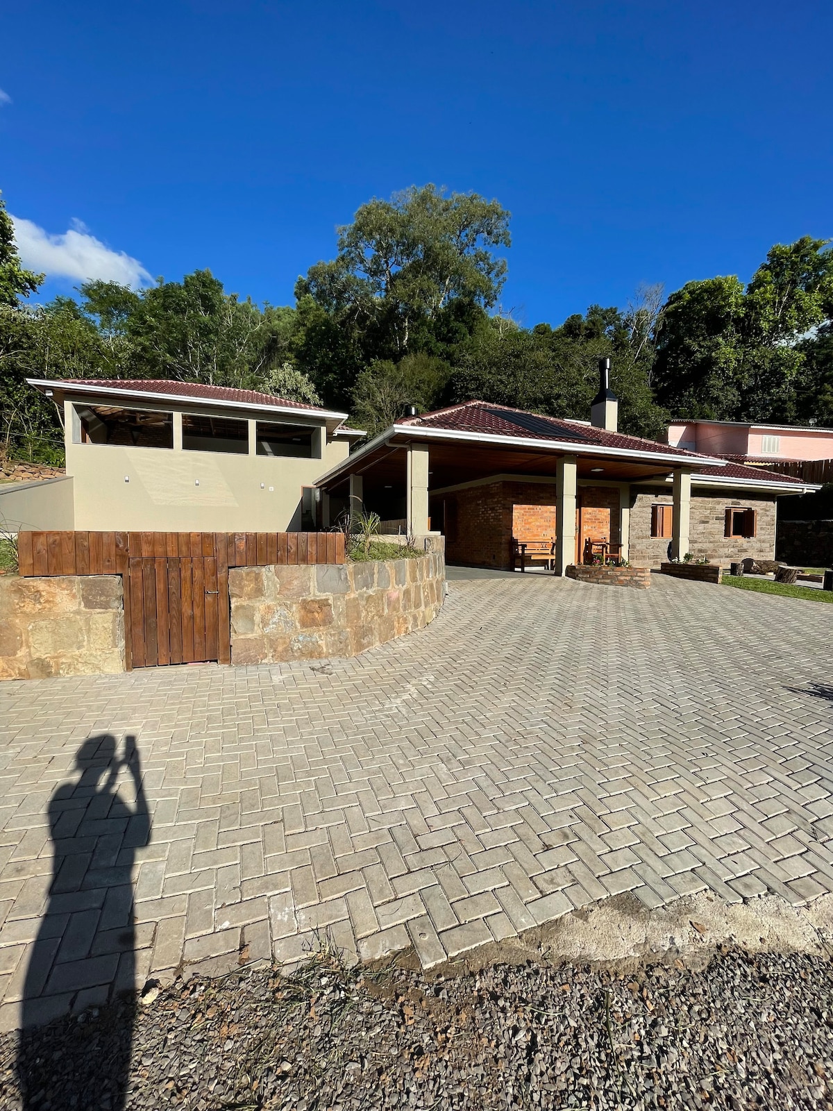 Casa do Riacho, piscina+quiosque-Vale dos Vinhedos