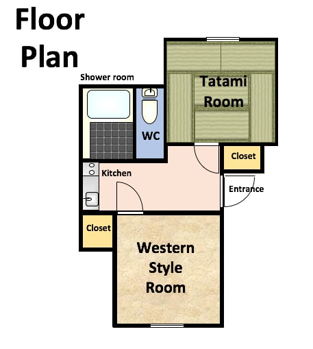 #2B 1station 5minute from Kyoto Sta/2room