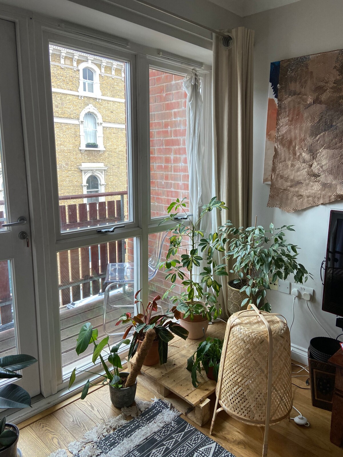 带阳台的克拉珀姆（ Clapham ）公寓/布里克斯顿波西米亚（ Brixton ）带阳台的2卧