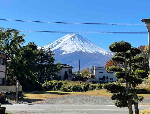 富士河口湖的民宿