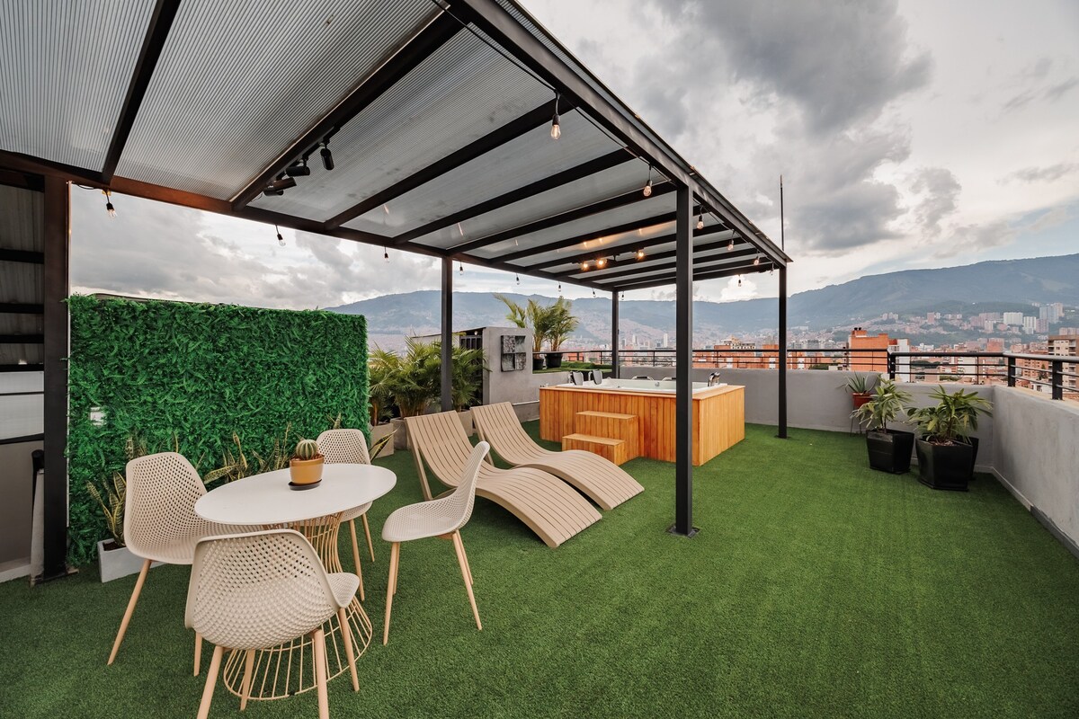 L901_Modern 3BR Penthouse|Roof Jacuzzi|360 Views