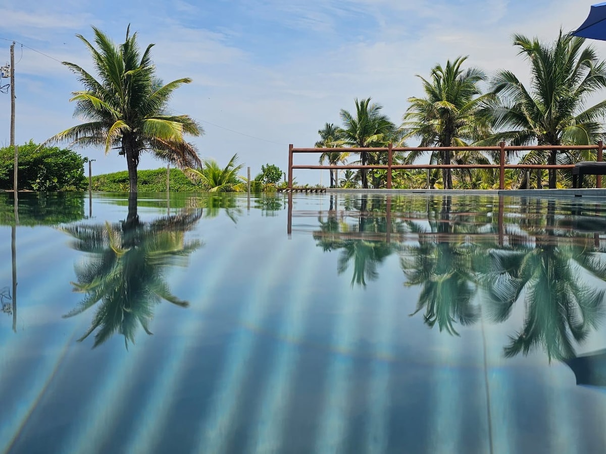 带私人泳池的放松玛雅海滩度假