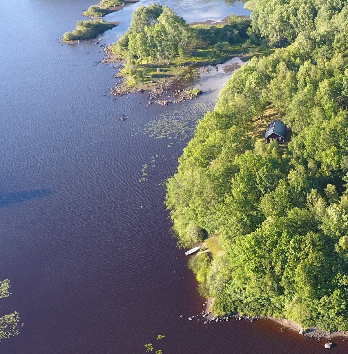 Lugnets plats med Strandtomt, fiske, natur