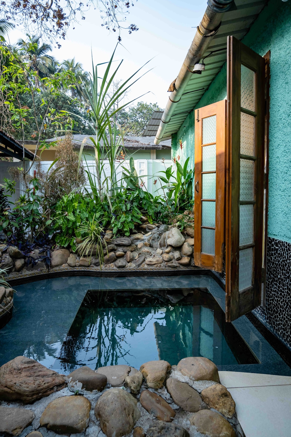 Secluded Private Pool Studio in Arpora