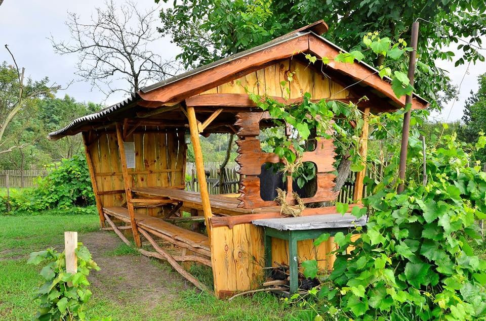 树林中的乌克兰族房屋