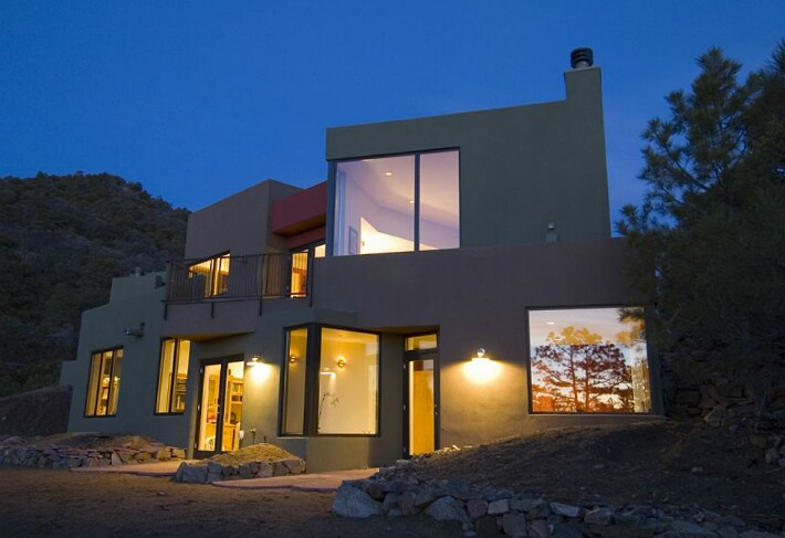 Contemporary Architect's Home Overlooking Santa Fe