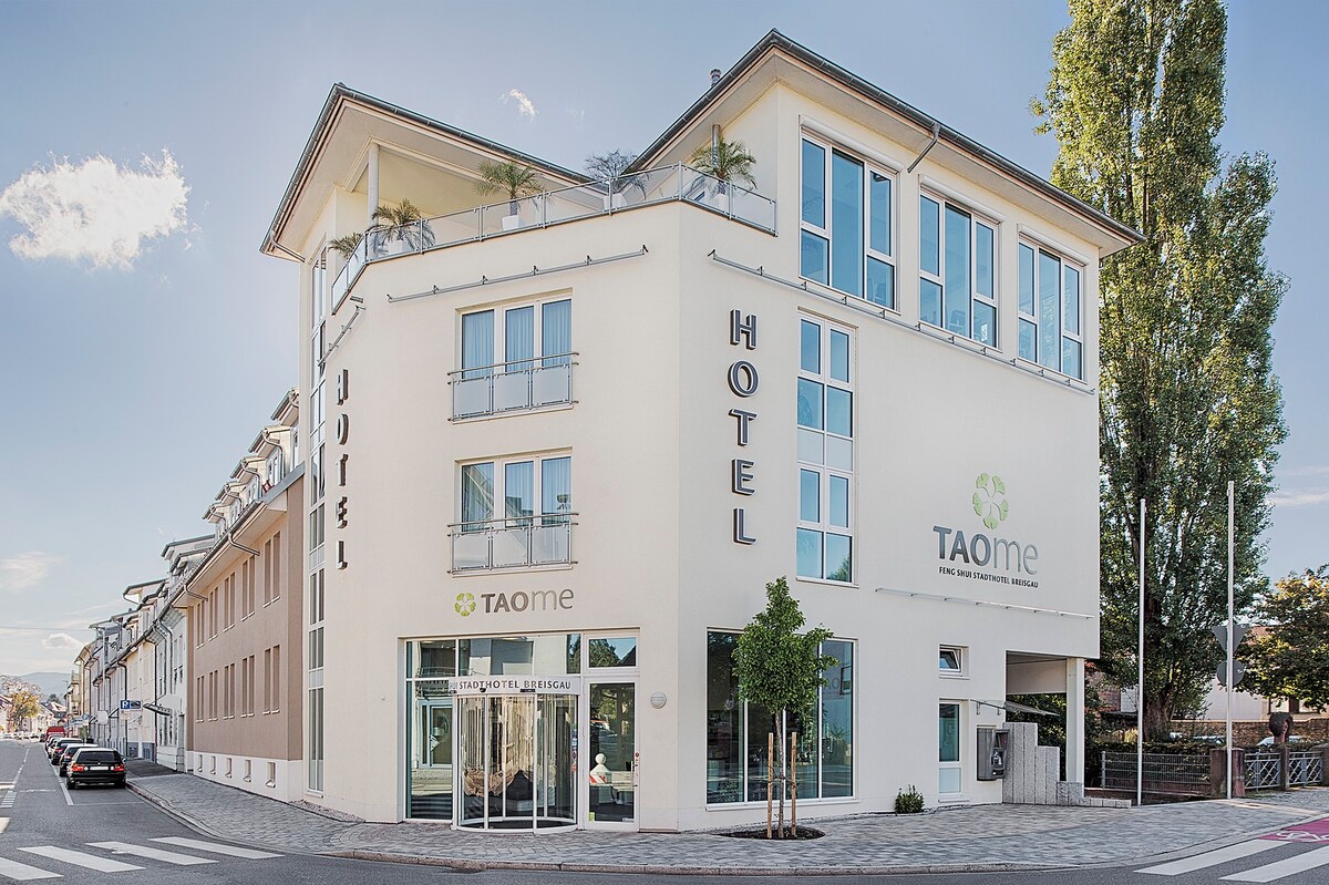 TAOme Feng Shui Stadthotel Breisgau ， （ Emmendingen ） ，带loggia的舒适公寓， 29平方米，最多可住3人