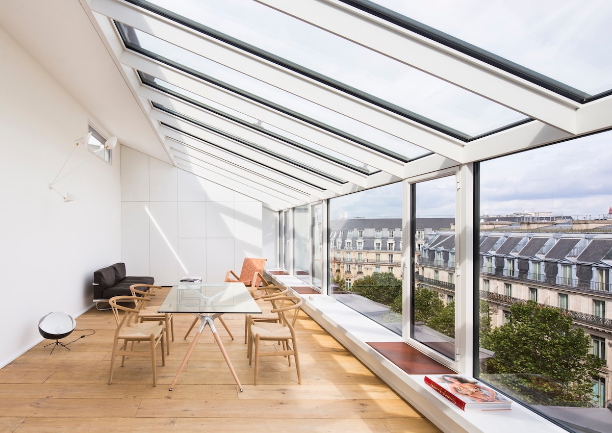 令人惊叹的玻璃屋顶/巴黎市中心