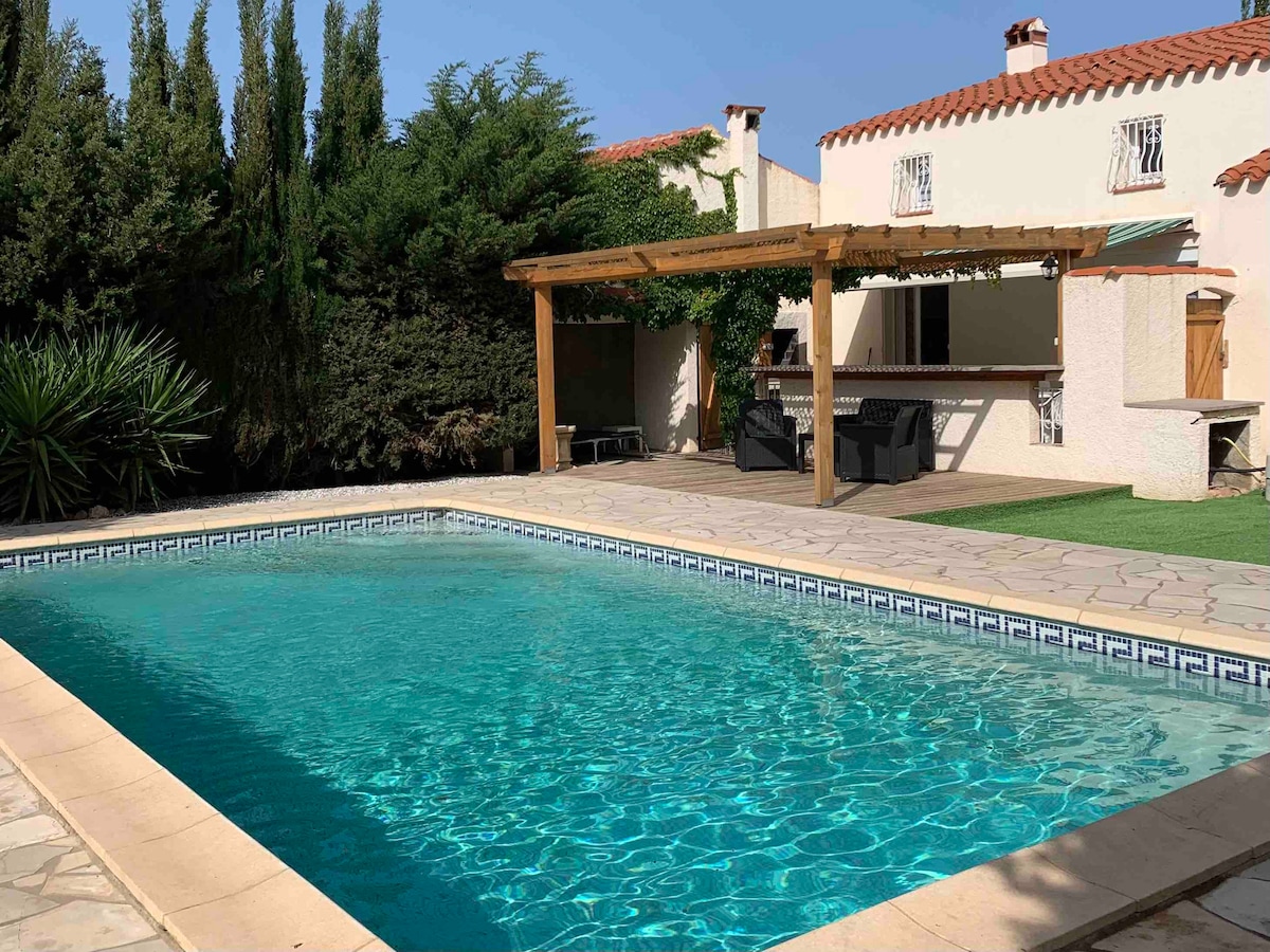 Jolie Villa piscine à 15 min du Barcarès