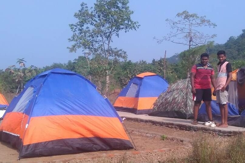 Forest training camp site near Devkund water sport