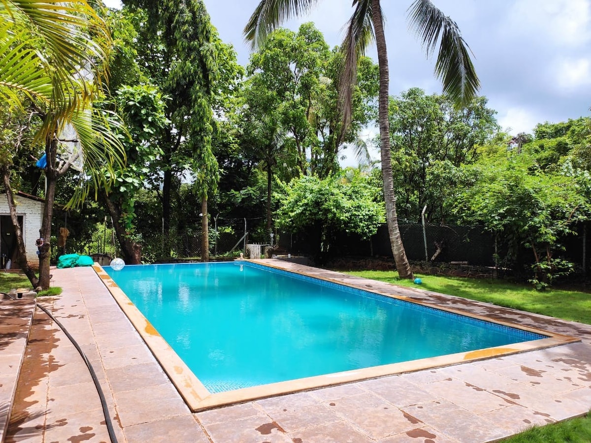 Alibag附近的农场住宿，带私人泳池