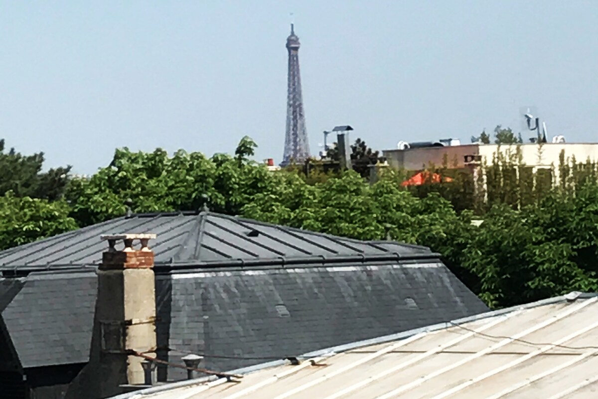 埃菲尔铁塔景观，巴黎罗兰加罗斯， 60平方米