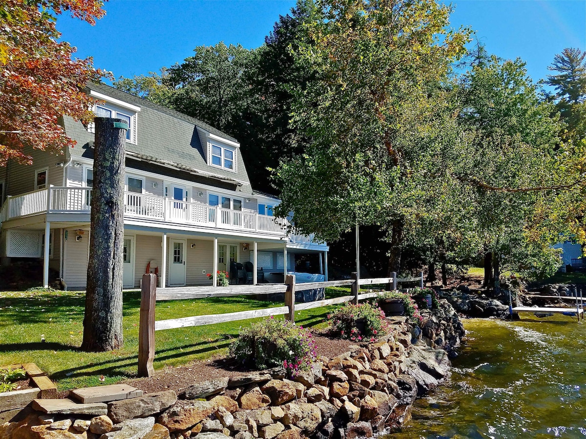 Beautiful lakefront home with sunset views.