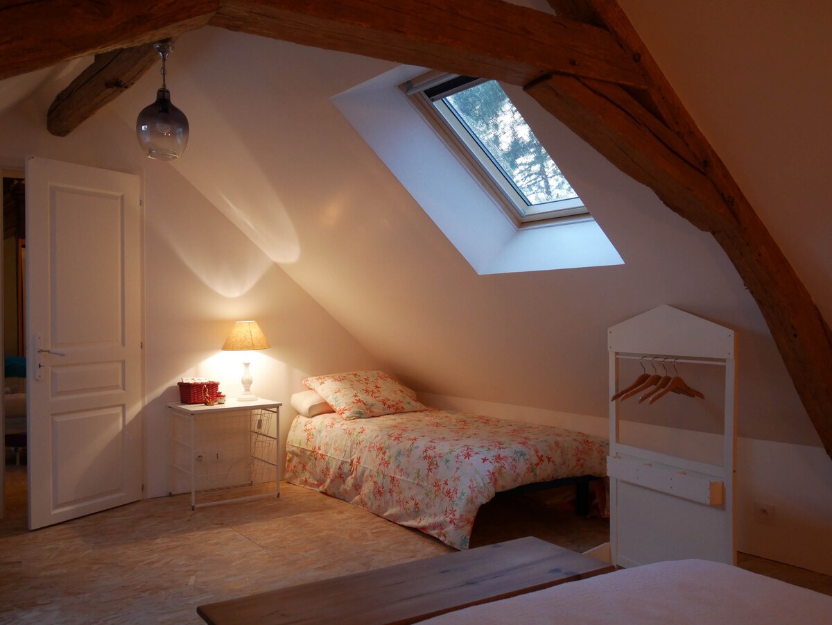 洛瓦尔城堡（ Chateaux de la Loire ）附近有2间卧室，可入住4至5人