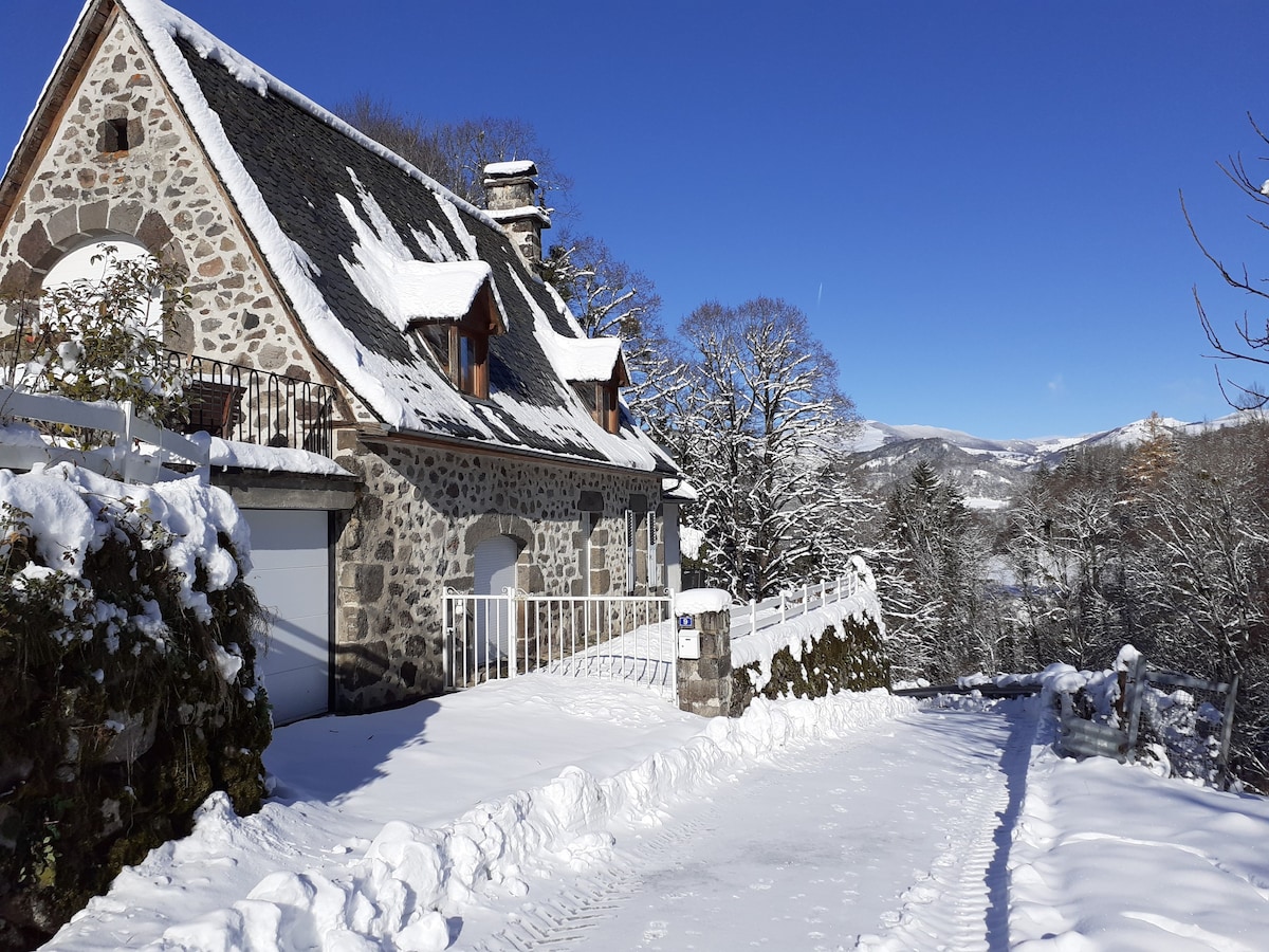 Maison auvergnate cosy avec cheminée