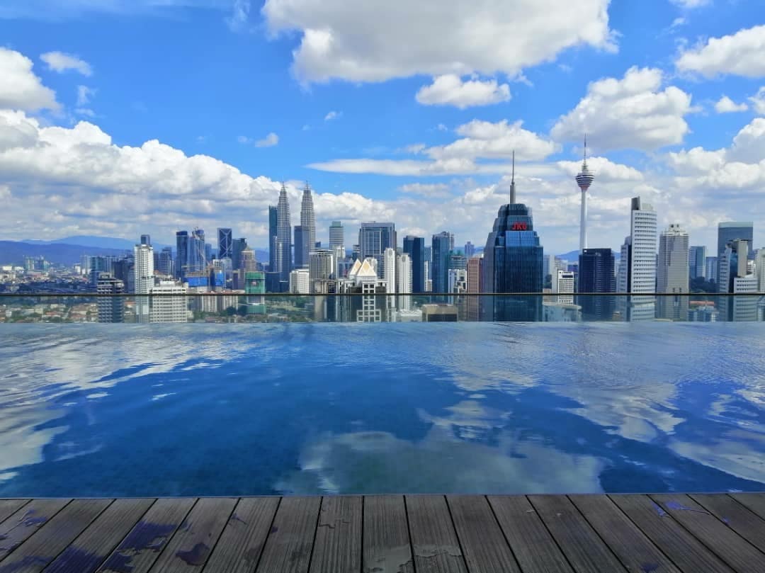 舒适的现代风格套房／吉隆坡城中城无边泳池