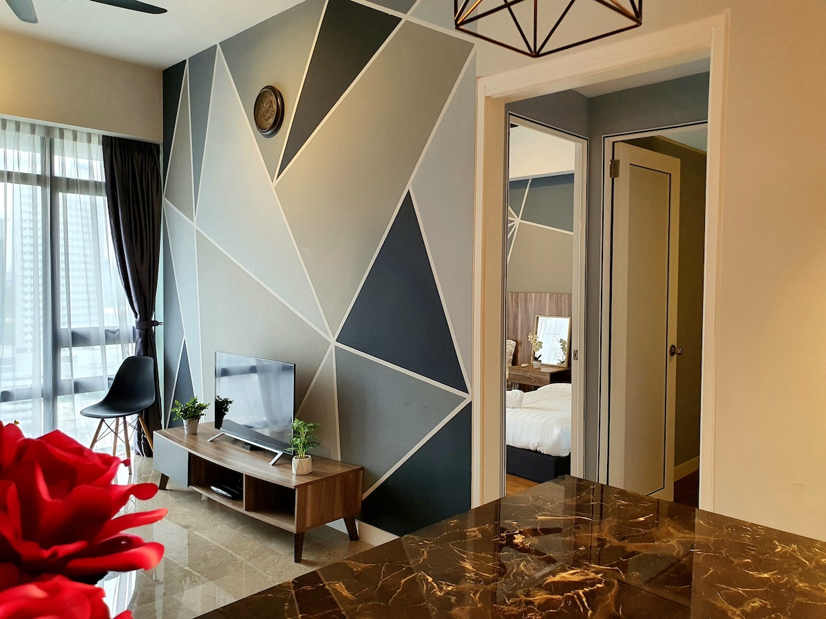 吉隆坡城中城区附近的2卧室公寓@ Anggun Residences