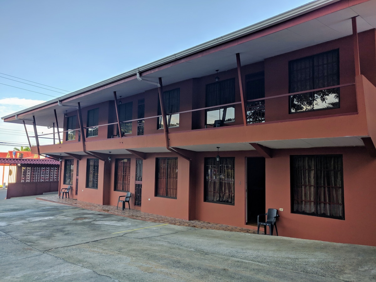 Apartment is across the street from the beach.