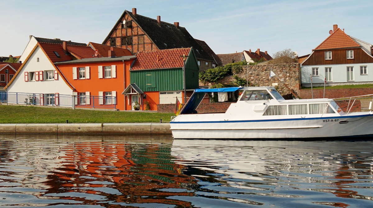 Angeln vor der Haustür, an der Peene