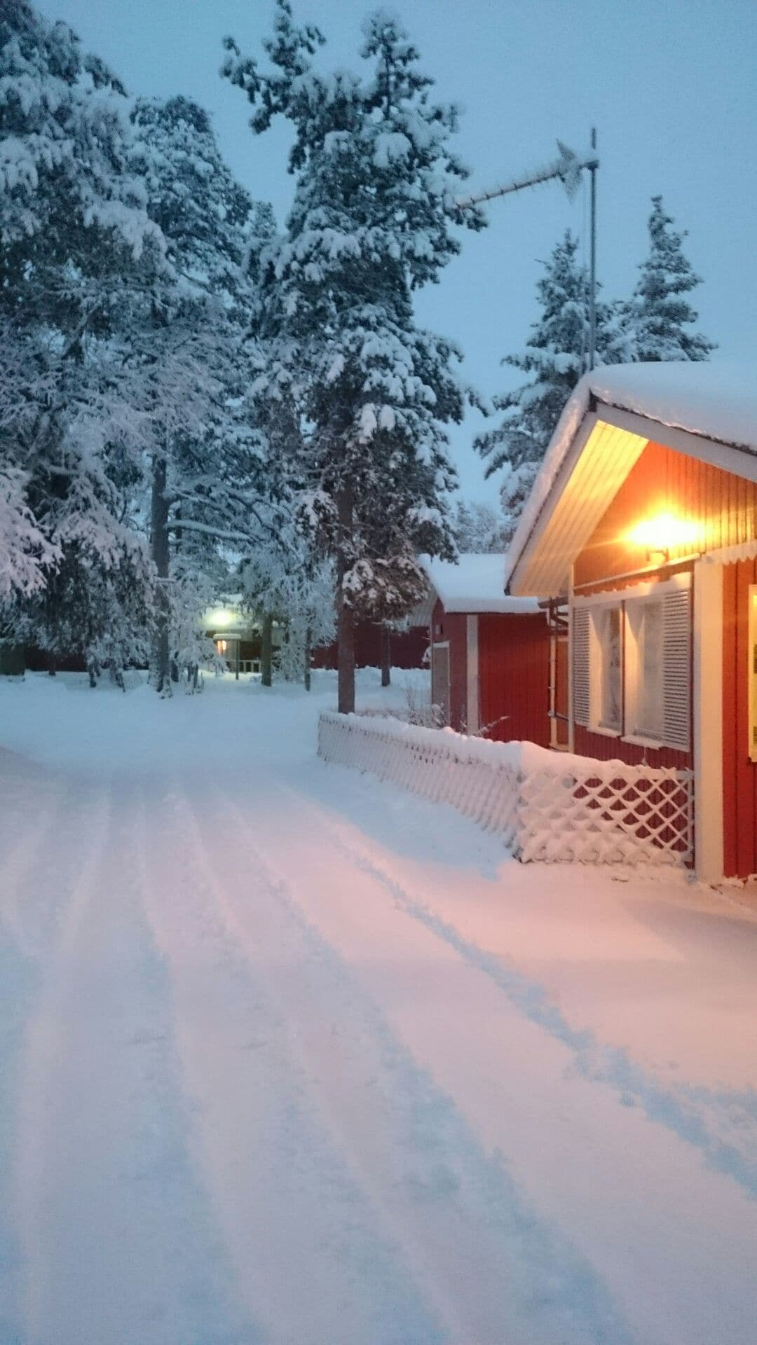 Saariselkä市中心的私人单间公寓