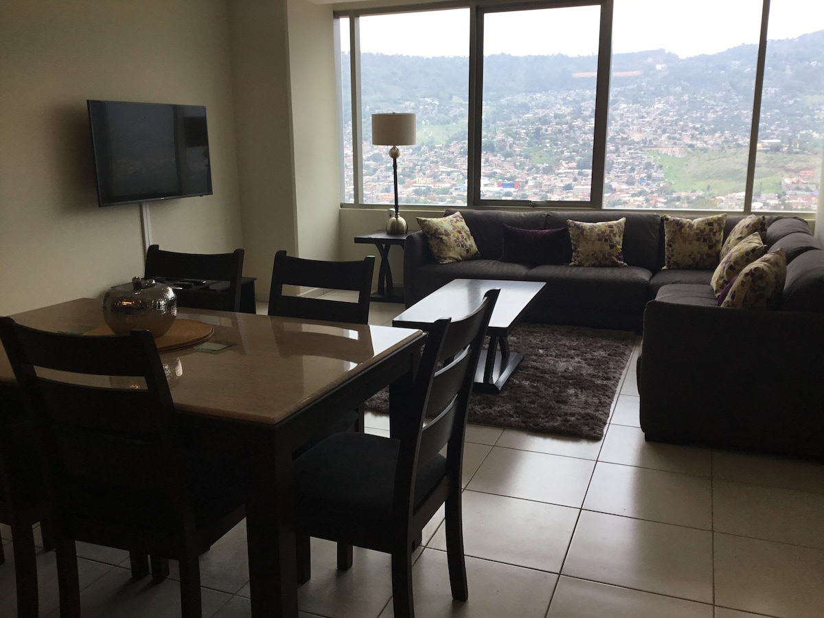 豪华3卧室公寓-令人惊叹的城市景观Torre Morazán