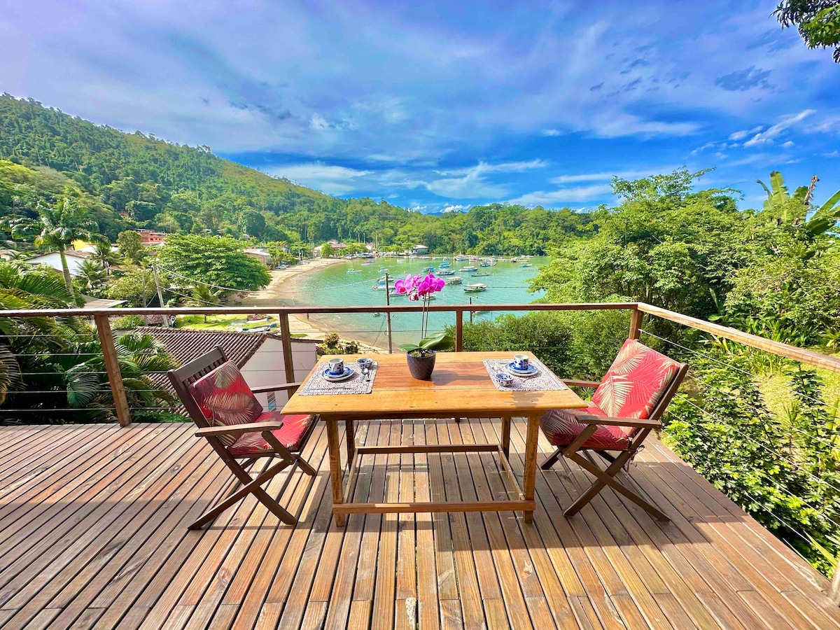 Casa de praia com vista linda para o mar