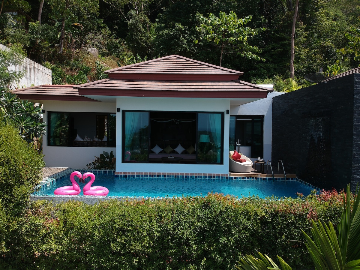 SILLA 8别墅，带私人泳池@卡塔海滩