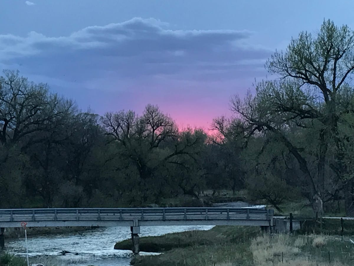 Cabin on the Laramie River at Fort Laramie, WY