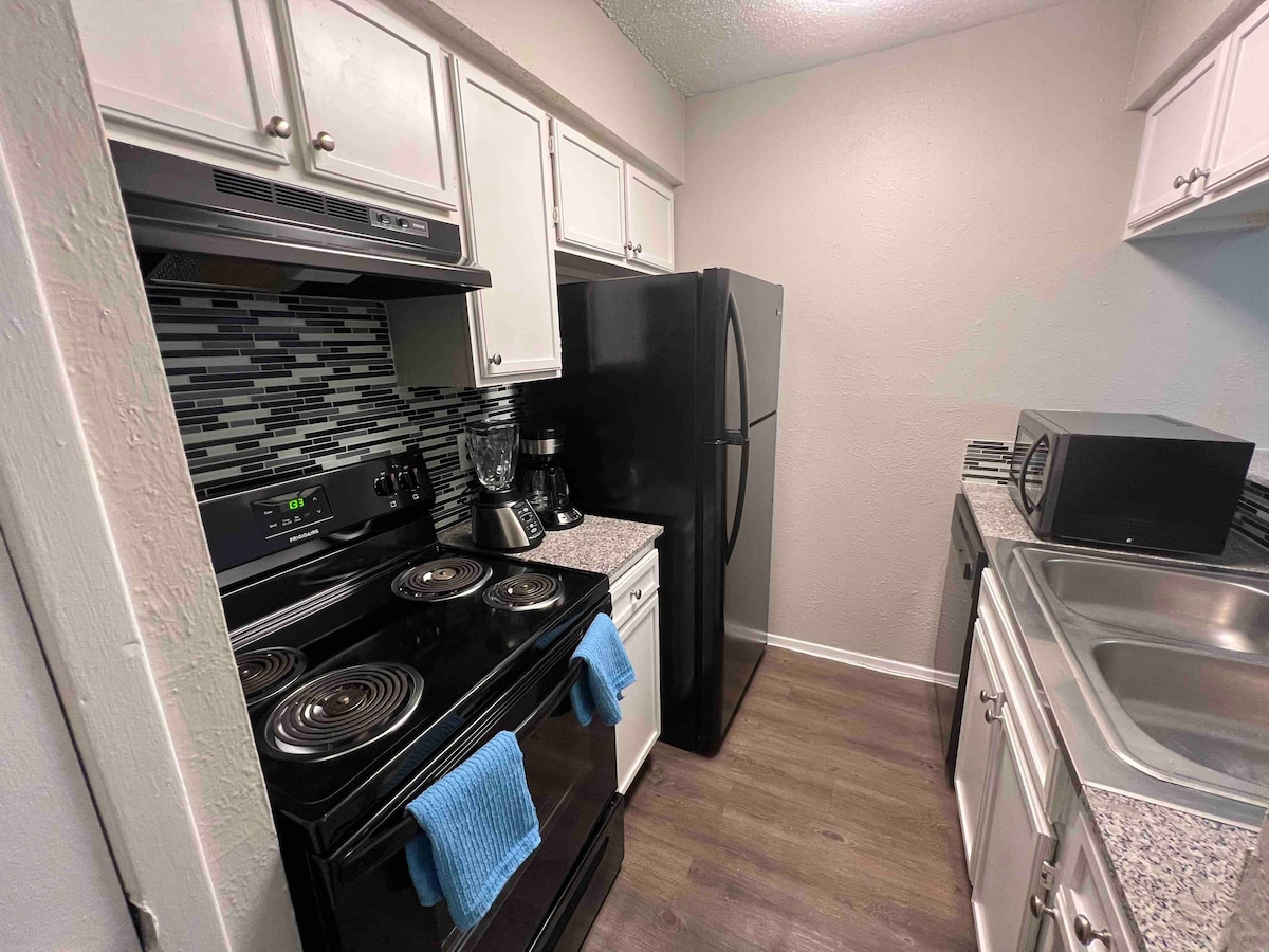 达拉斯市中心标准双人床加全功能厨房