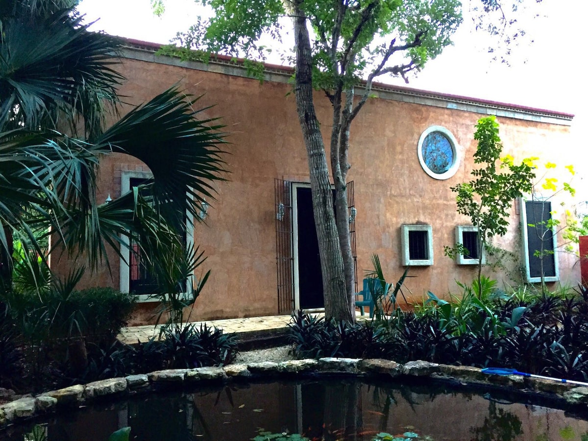 House with cenote style pool: Villa Tho