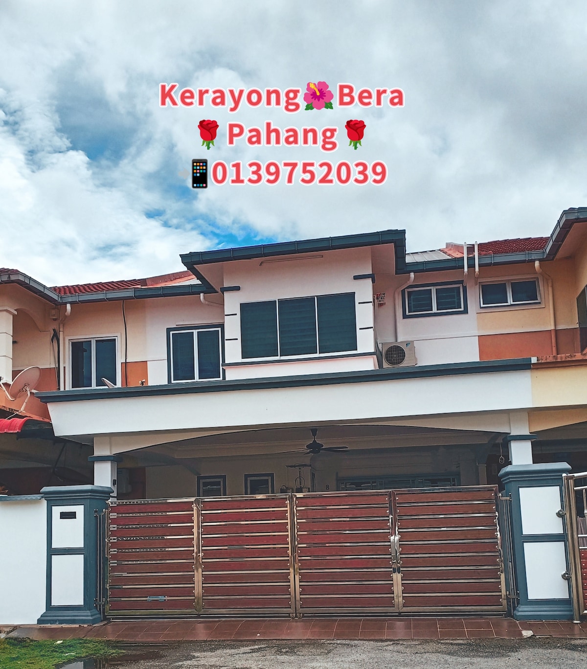 百乐吉拉央双层排屋
＃Bera #Triang
#Kerayong #Pahang