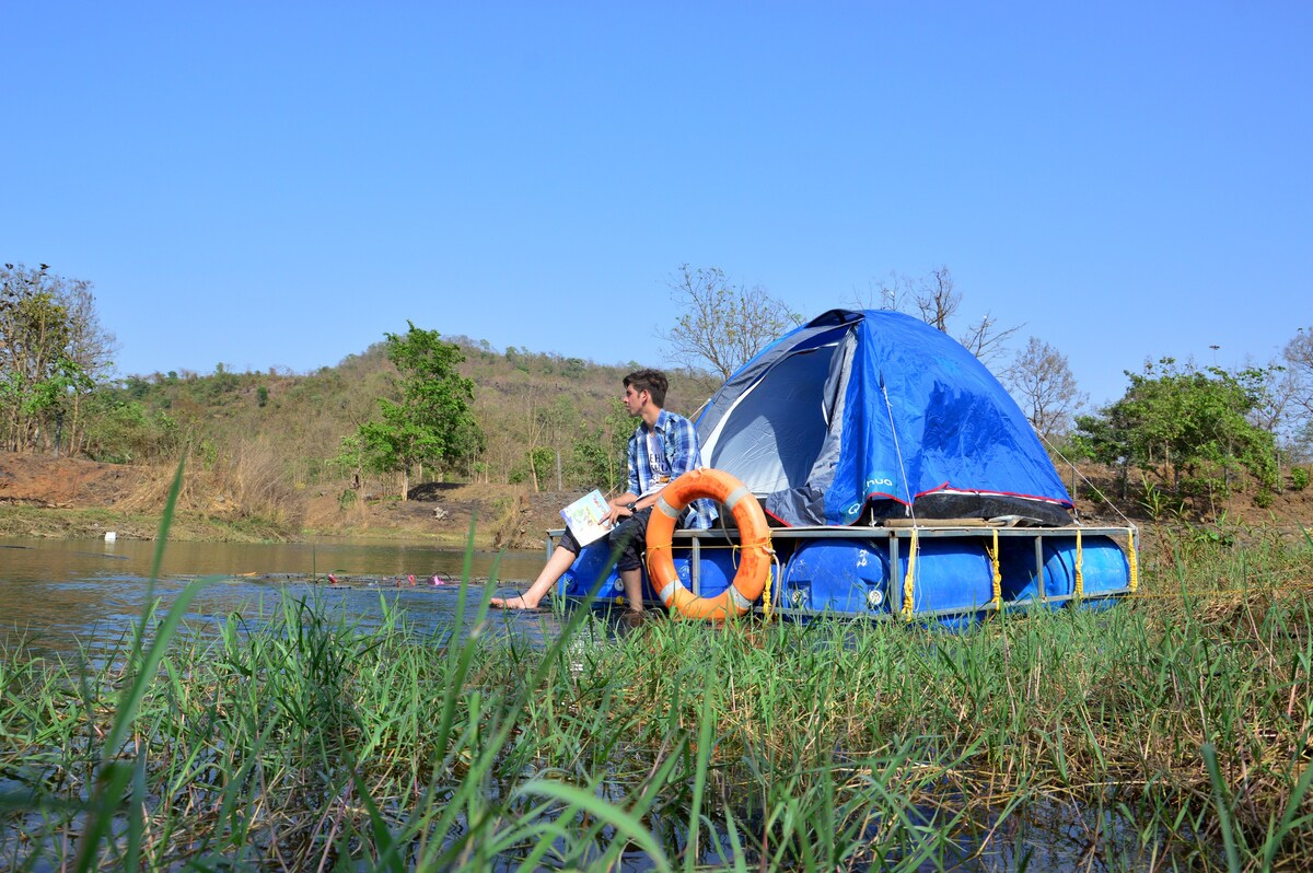 露营岛（ Camp Island ）由ShettyFarms提供： ） （浮动帐篷）