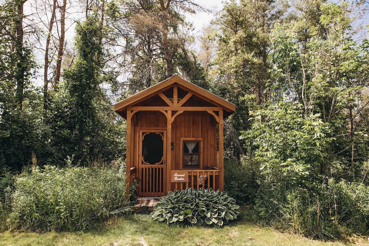 Atwood Glamping Bunkie, Hepworth, 3 Wooded Acres