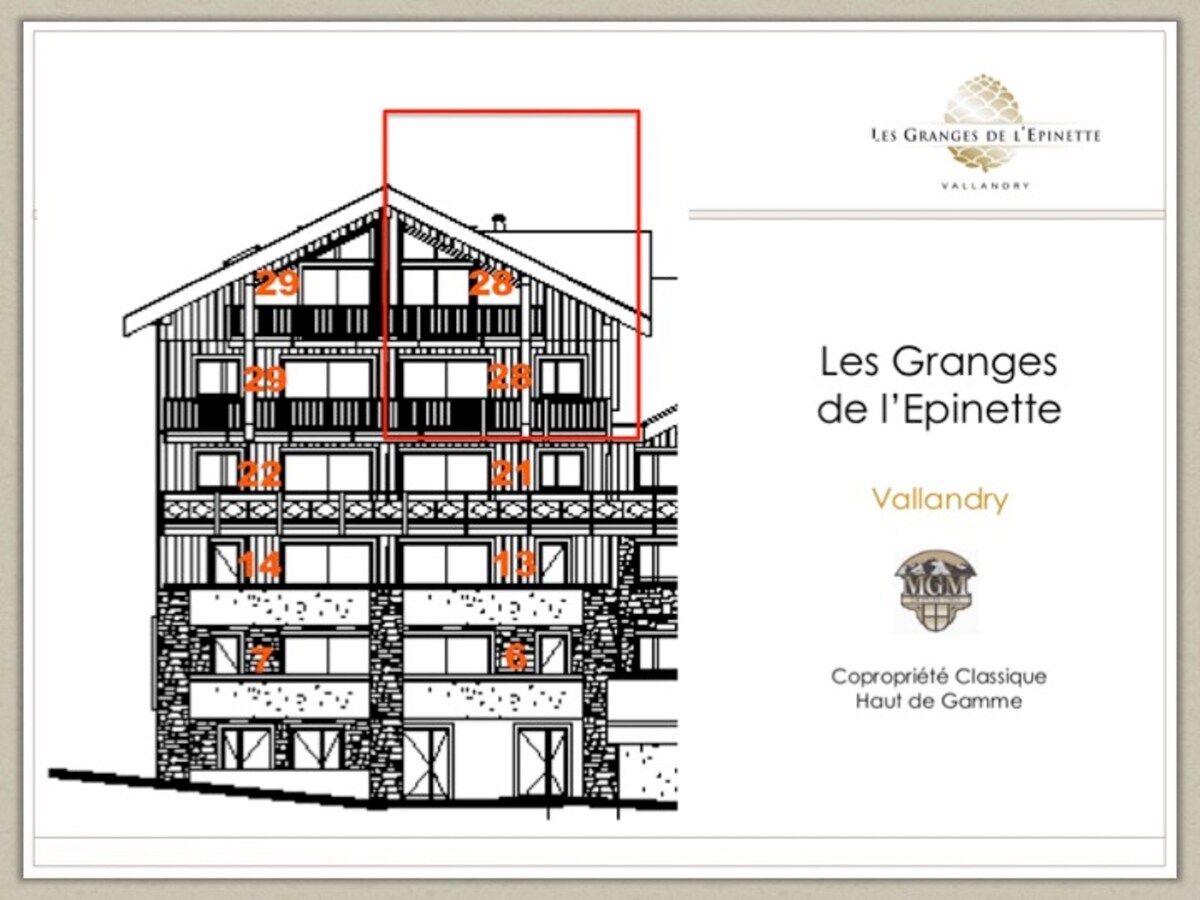 新复式公寓110平方米"Les Granges de l 'Elinette"